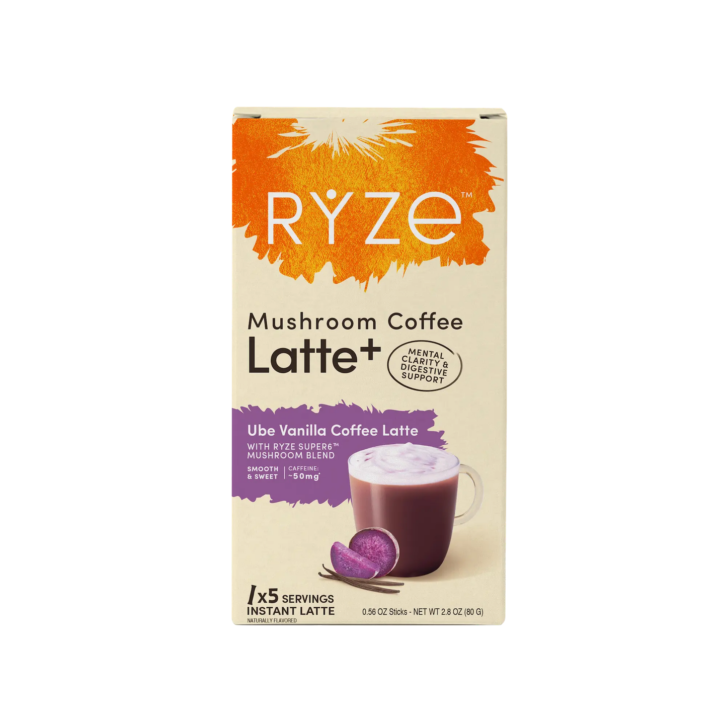 Ube Vanilla Coffee Latte Carton