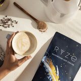 RYZE Mushroom Hot Cocoa — Organic Instant Cocoa with L-Theanine & Melatonin, 20 Servings